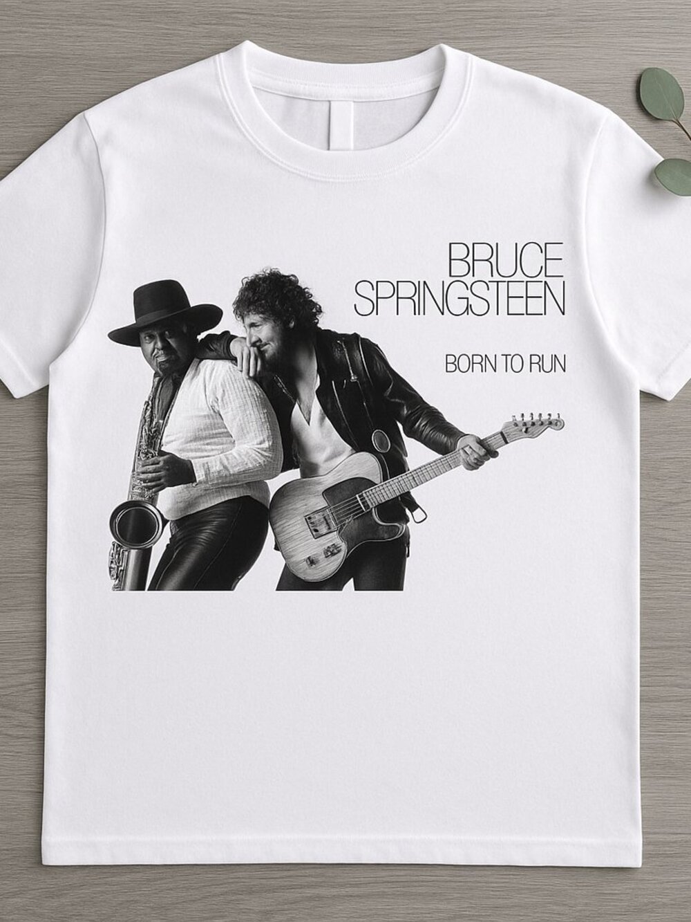 Vintage Black White Rock Duo Photo Graphic Tee Retro Music Classic